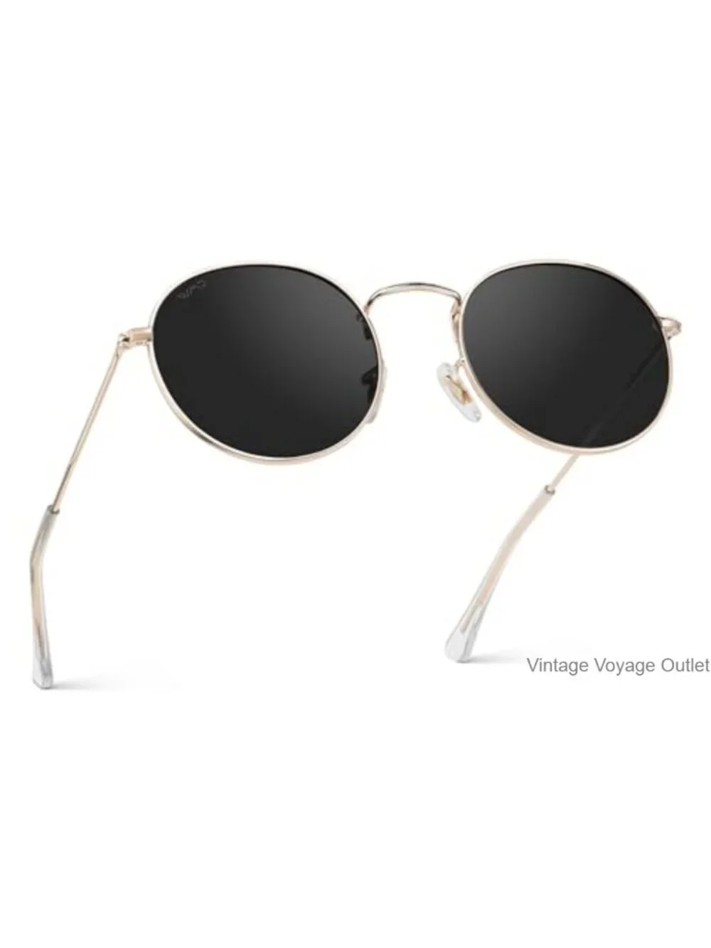 Round Trendy Sunglasses Polarized UV Protection Stainless Steel Hinges